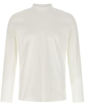 Brunello Cucinelli T-Shirt Collo Camino - Bianco