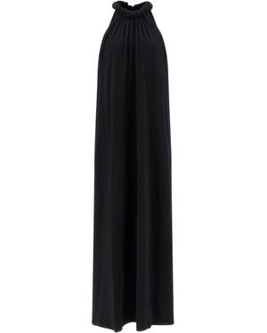 Nude 'floor Lenght' Dress - Black