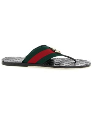 Gucci 'riviera' Flip Flops - Black