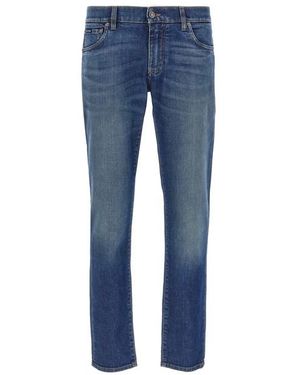 Dolce & Gabbana Jeans ricamo logo - Blu