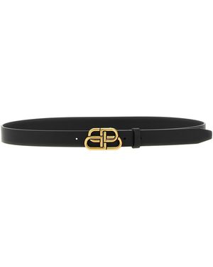 Balenciaga 'bb Thin' Belt - Black