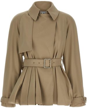 Loewe Balloon Trench Coat - Green