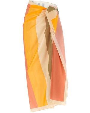 Eres 'Croquant' Sarong Skirt - Orange