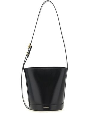 Jil Sander 'Cannolo' Bucket Bag - Black