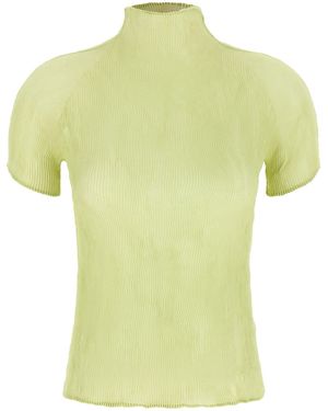 Issey Miyake 'chiffon Twist 1' Top - Yellow