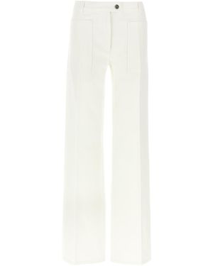 Ferragamo Gerade Jeans - Weiß