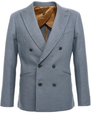 Maurizio Miri Double-breasted Blazer - Blue