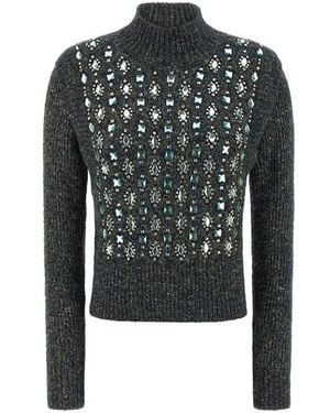 Pinko 'mirror Image' Turtleneck Sweater - Black
