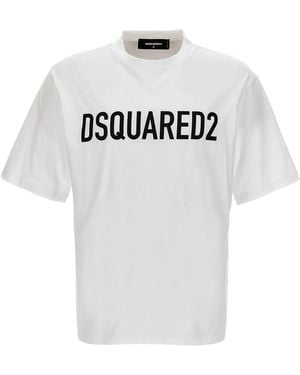 DSquared² T-Shirt 'Loose Fit Tee' - Bianco