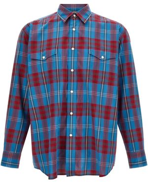 AURALEE Check Shirt - Blue