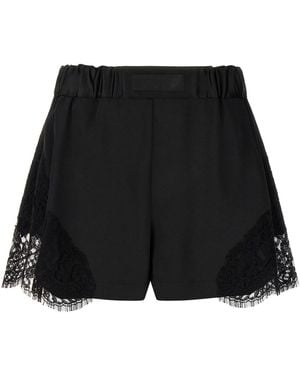 Versace Lace Insert Shorts - Black