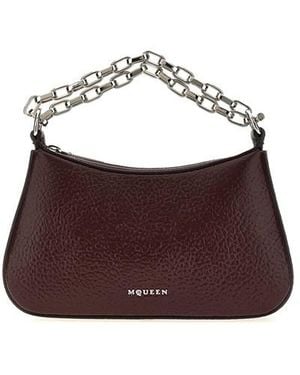 McQueen Borsa a mano ' T-bar Mini' - Marrone