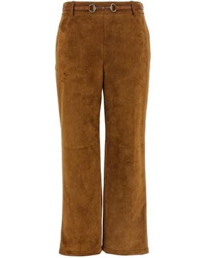 Gucci Suede Trousers - Brown