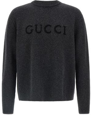 Gucci Pullover Mit Intarsienmuster - Schwarz
