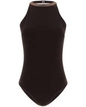 Brunello Cucinelli Polyamide One-Piece Swimsuit Clothing - Black