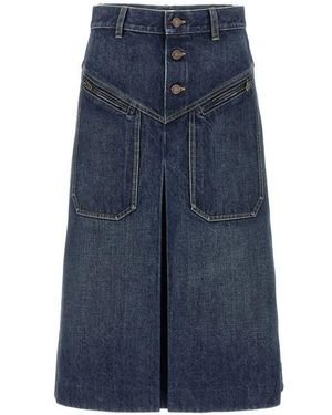 Chloé Gonna Denim - Blu