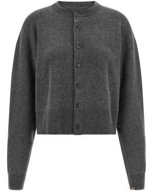 Extreme Cashmere Cardigan With Multi-coloured Detail - Grey