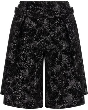 Comme des Garçons Bermuda-Shorts Mit Doppelter Taille - Schwarz