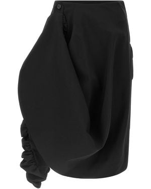 Comme des Garçons Skulpturaler Rock - Schwarz