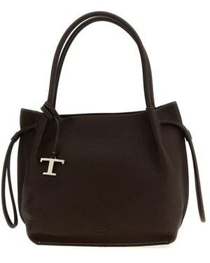トートバッグ Tod'S Tod S Borsa A Secchiello Media In Pelle Martellata Tod's Borsa Secchiello in Pelle Martellata con Coulisse