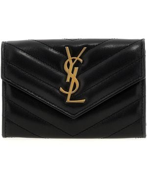 Saint Laurent 'envelope Cassandre' Wallet - Black