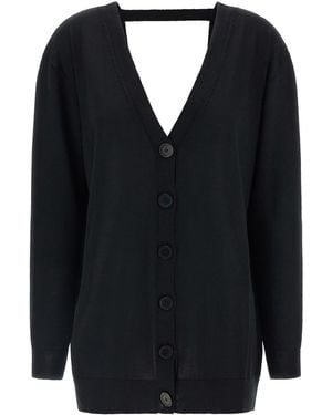 Nude Cardigan Vorne/Hinten - Blau