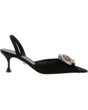 Mach & Mach 'galaxy' Slingback - Black