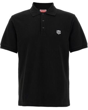 KENZO ' Happy Tiger' Polo Shirt - Black
