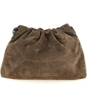 Brunello Cucinelli 'bc Duo' Pouch - Brown