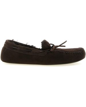 The Row 'lucca' Slippers - Black