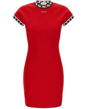 Versace ' Logo' Dress - Red