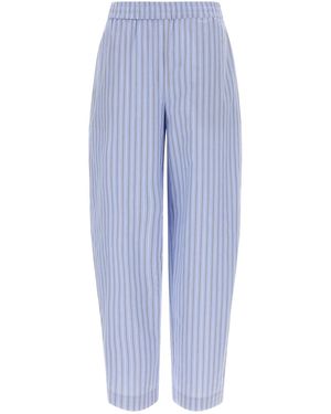 ROTATE BIRGER CHRISTENSEN 'Poplin Tapered' Trousers - Blue