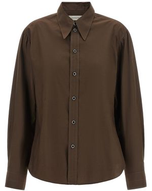 Lemaire Pointed Collar Shirt - Brown