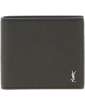 Saint Laurent 'east/west' Wallet - Grey
