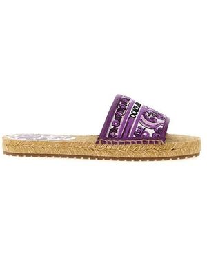 Dolce & Gabbana Espadrillas Ricamo - Viola