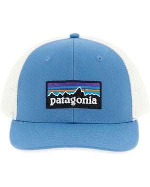 Patagonia 'p-6 Logo Trucker' Cap - Blue
