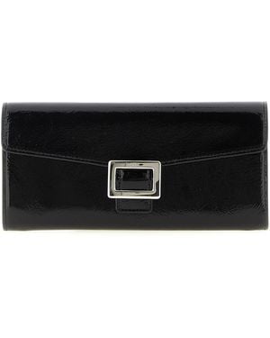 Roger Vivier 'belle Vivier' Wallet On Chain - Black