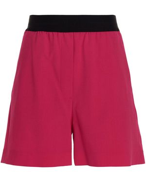 MSGM Wool Bermuda Shorts - Red