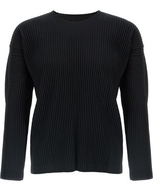 Homme Plissé Issey Miyake 'basics' T-shirt - Black