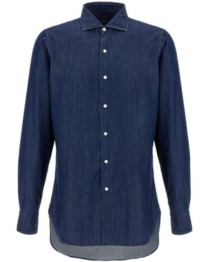 Finamore 1925 'napoli' Shirt - Blue