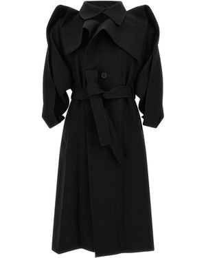 Issey Miyake Trench 'Calligraph' - Nero