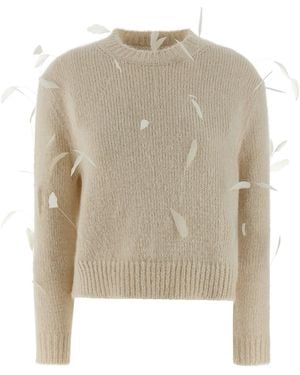 Jil Sander Federpullover - Natur