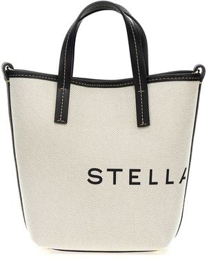 Stella McCartney Borsa Bucket Stella Logo - Neutro