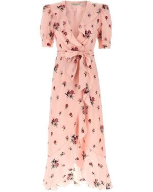 Alessandra Rich Wrap Dress - Pink