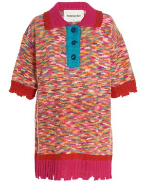 ANDERSSON BELL 'portela' Polo Shirt - Red