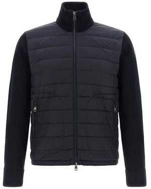 Moncler Cardigan Imbottito - Blu