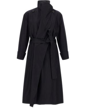 Issey Miyake Trench 'Shell' - Nero