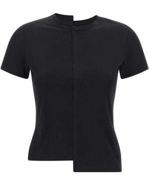Y-3 Asymmetrisches T-Shirt - Schwarz