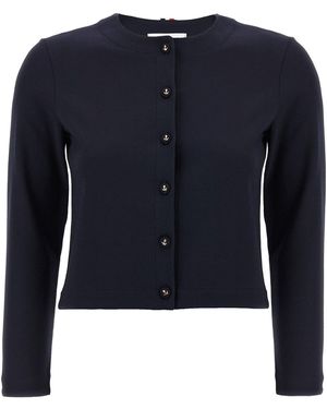 Thom Browne Cardigan "Ancora" - Blau