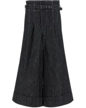 Junya Watanabe High Waist Jeans - Black